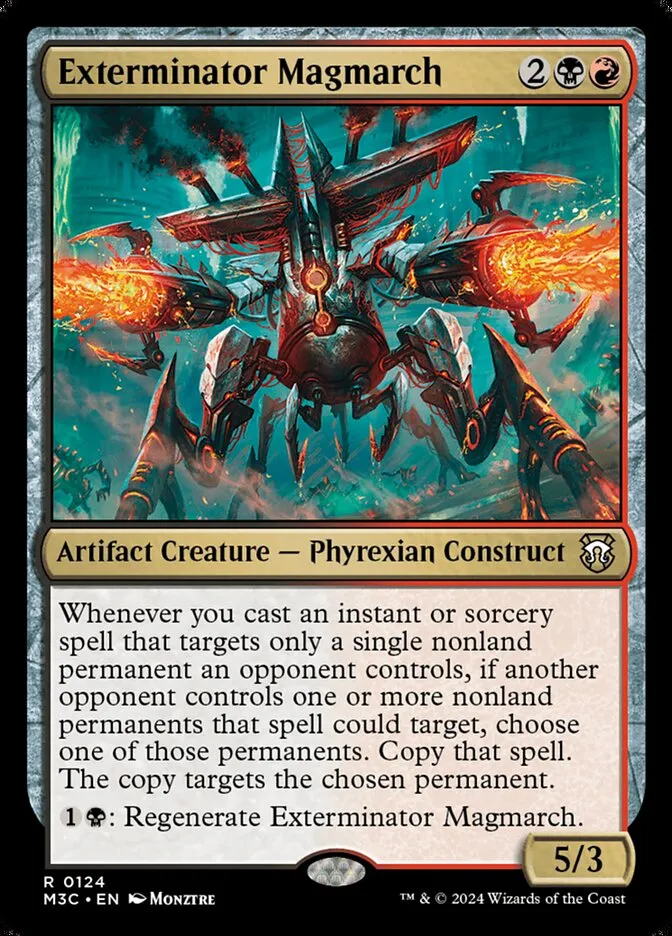 2024 Modern Horizons 3 Commander Exterminator Magmarch #124 rare card image