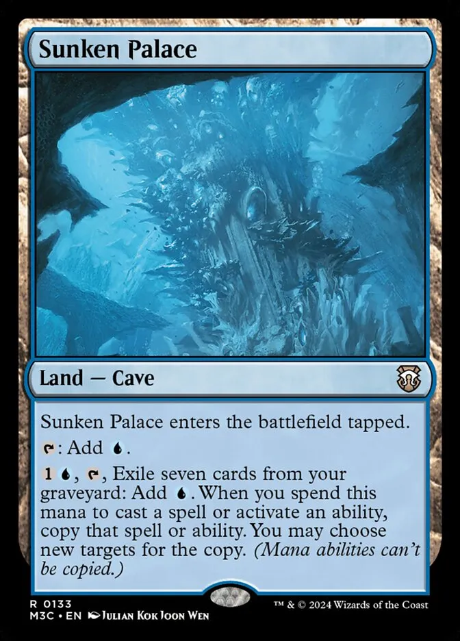 2024 Modern Horizons 3 Commander Sunken Palace #133 rare card image