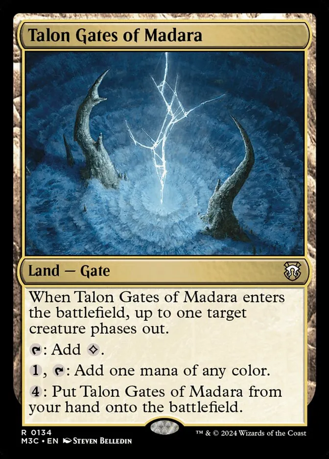 2024 Modern Horizons 3 Commander Talon Gates of Madara #134 rare card image