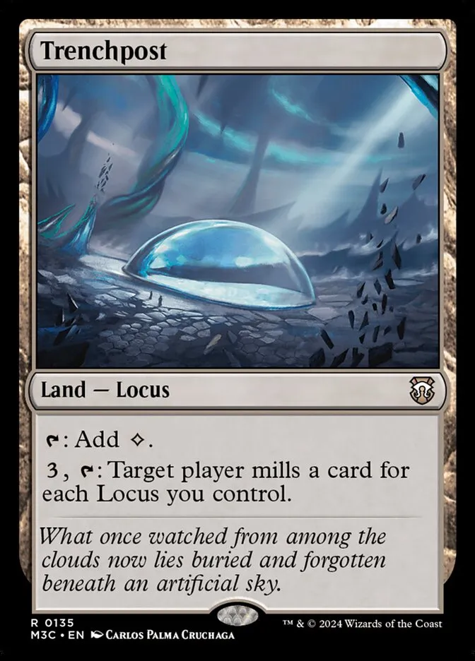 2024 Modern Horizons 3 Commander Trenchpost #135 rare card image