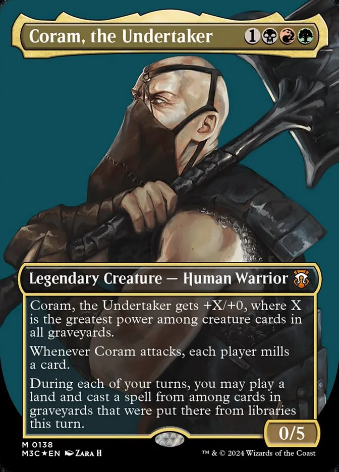 2024 Modern Horizons 3 Commander Coram, the Undertaker mythic #138 mythic card image