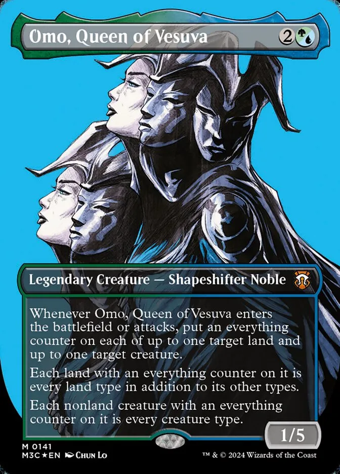 2024 Modern Horizons 3 Commander Omo, Queen of Vesuva mythic #141 mythic card image