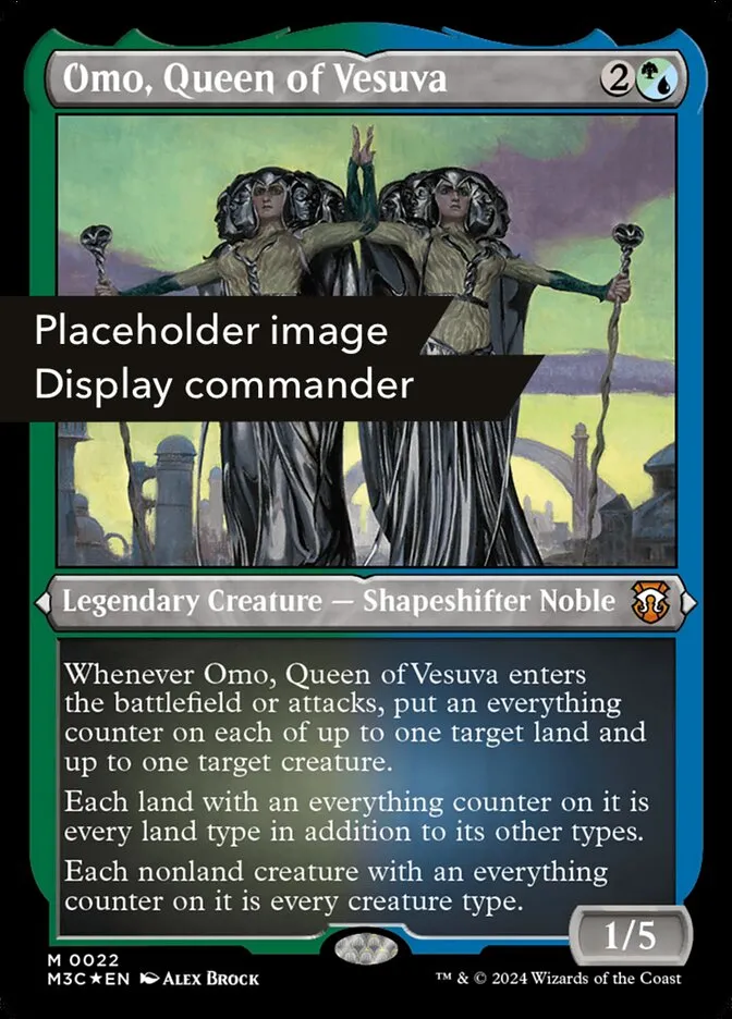 2024 Modern Horizons 3 Commander Omo, Queen of Vesuva mythic #149 mythic card image