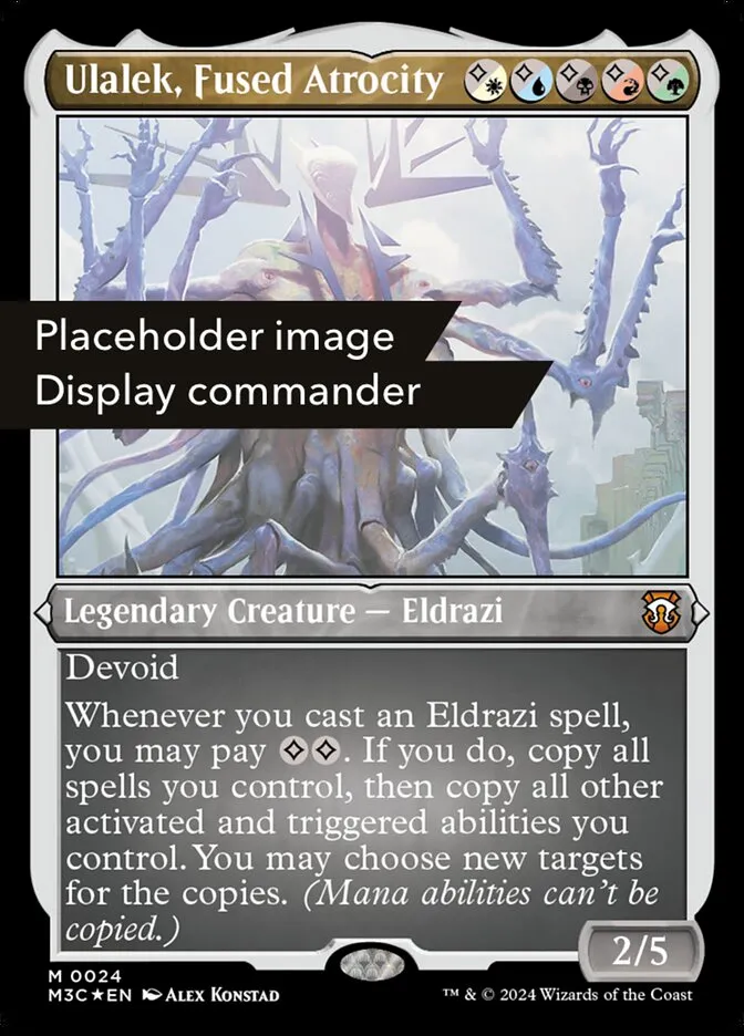 2024 Modern Horizons 3 Commander Ulalek, Fused Atrocity mythic #151 mythic card image