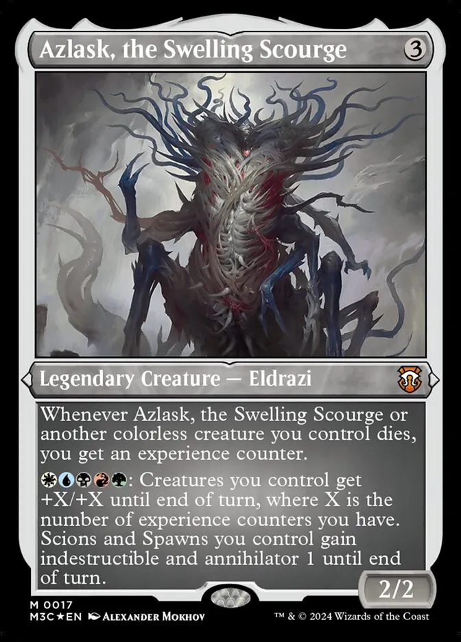 2024 Modern Horizons 3 Commander Azlask, the Swelling Scourge mythic #17 mythic card image
