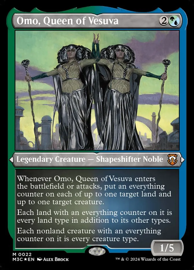 2024 Modern Horizons 3 Commander Omo, Queen of Vesuva mythic #22 mythic card image