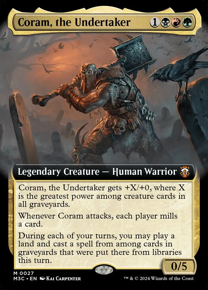 2024 Modern Horizons 3 Commander Coram, the Undertaker mythic #27 mythic card image