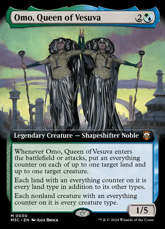 2024 Modern Horizons 3 Commander Omo, Queen of Vesuva mythic #30 mythic card image