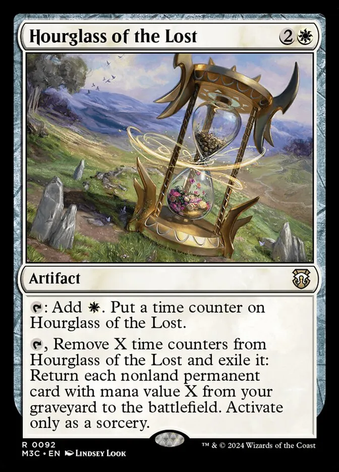 2024 Modern Horizons 3 Commander Hourglass of the Lost rare #92 rare card image