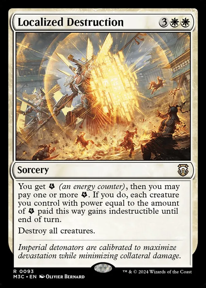 2024 Modern Horizons 3 Commander Localized Destruction rare #93 rare card image