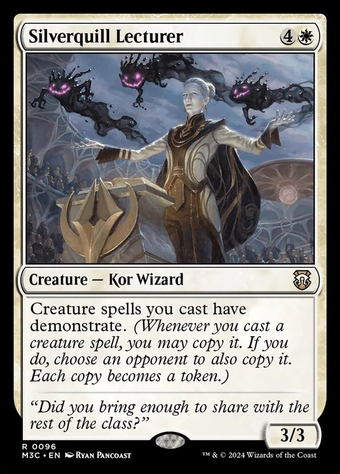 2024 Modern Horizons 3 Commander Silverquill Lecturer rare #96 rare card image