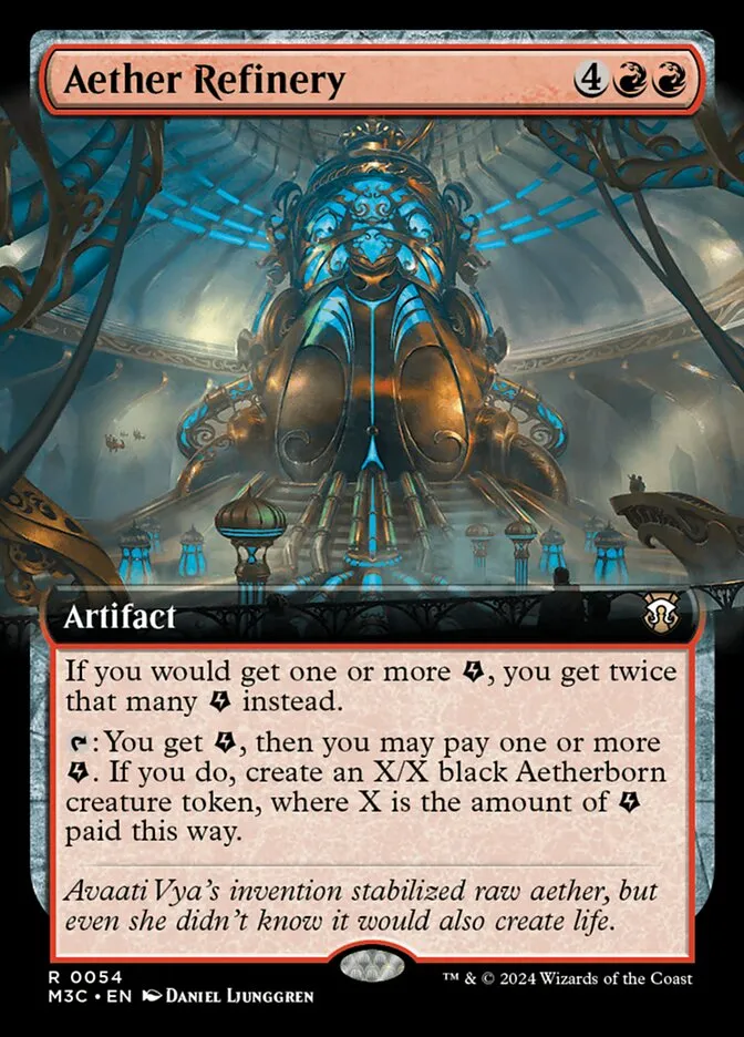 2024 Modern Horizons 3 Commander Aether Refinery rare #54 rare card image