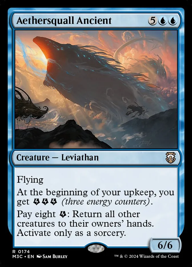 2024 Modern Horizons 3 Commander Aethersquall Ancient rare #174 rare card image