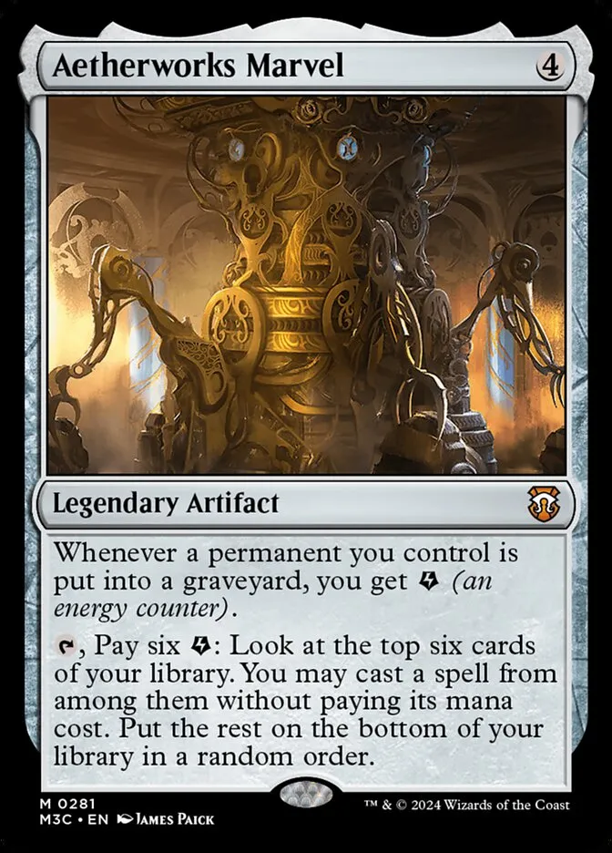 2024 Modern Horizons 3 Commander Aetherworks Marvel #281 mythic card image