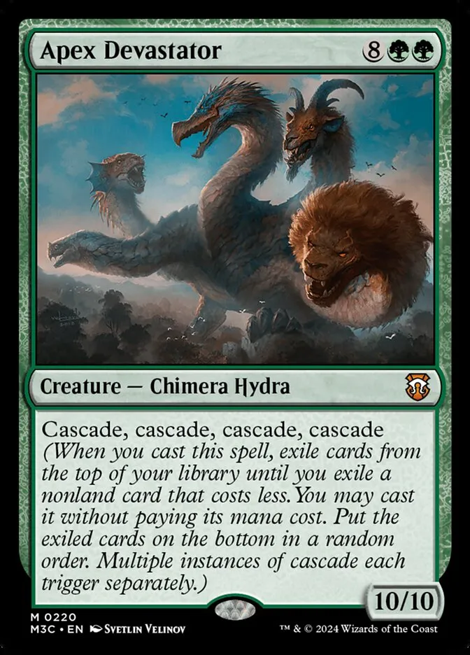 2024 Modern Horizons 3 Commander Apex Devastator mythic #220 mythic card image