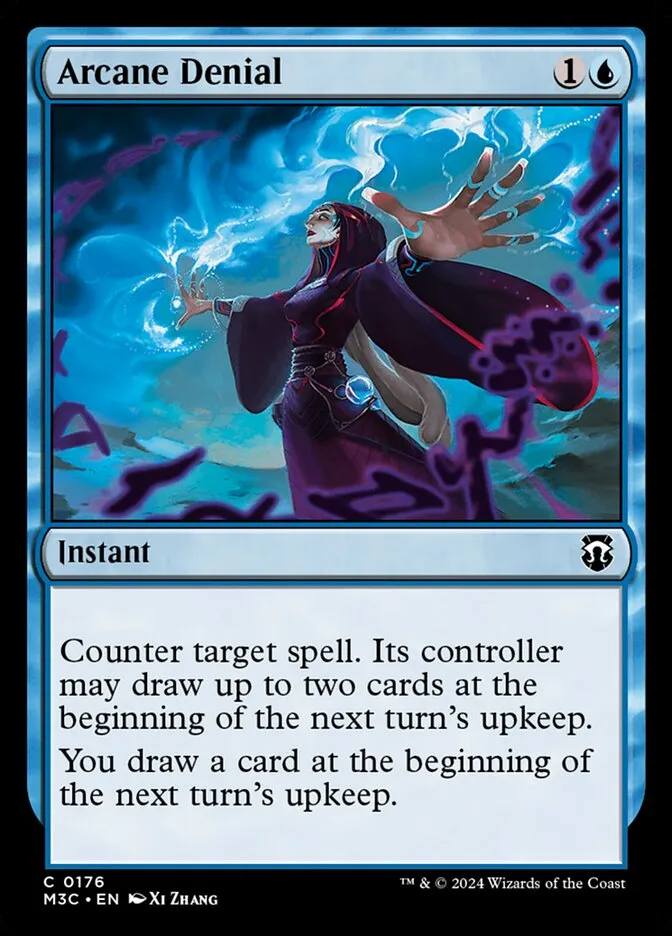 2024 Modern Horizons 3 Commander Arcane Denial #176 common card image