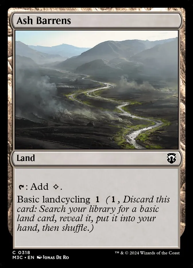 2024 Modern Horizons 3 Commander Ash Barrens #318 common card image