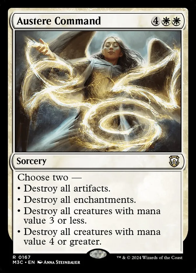 2024 Modern Horizons 3 Commander Austere Command [Foil] rare #167 rare card image