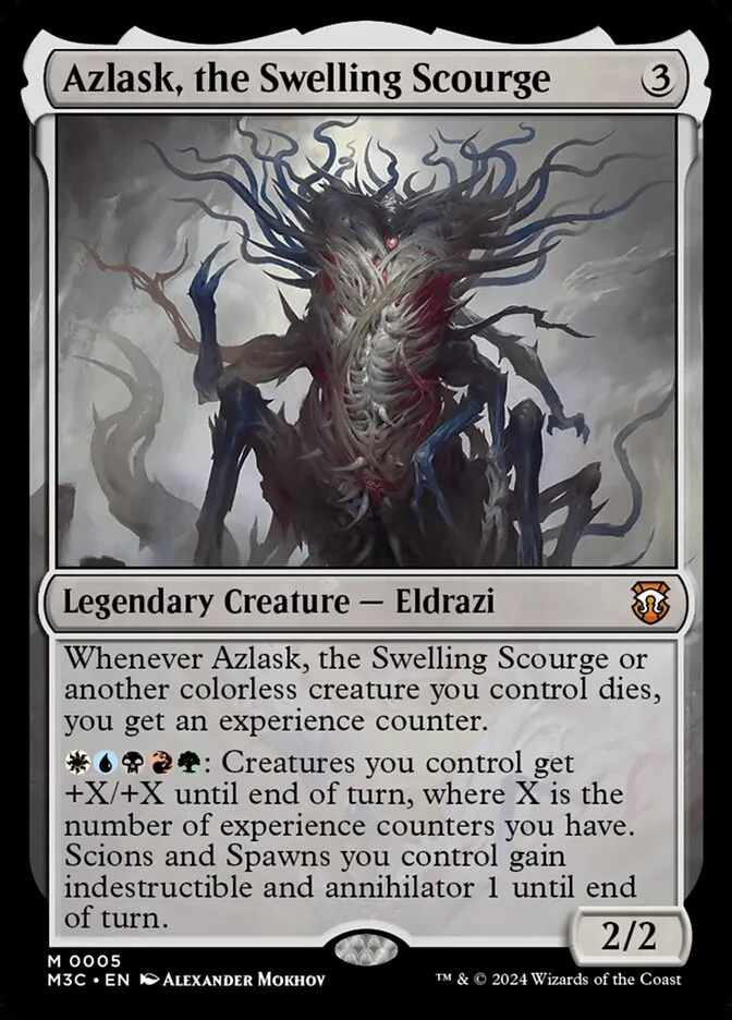 2024 Modern Horizons 3 Commander Azlask, the Swelling Scourge mythic #5 mythic card image