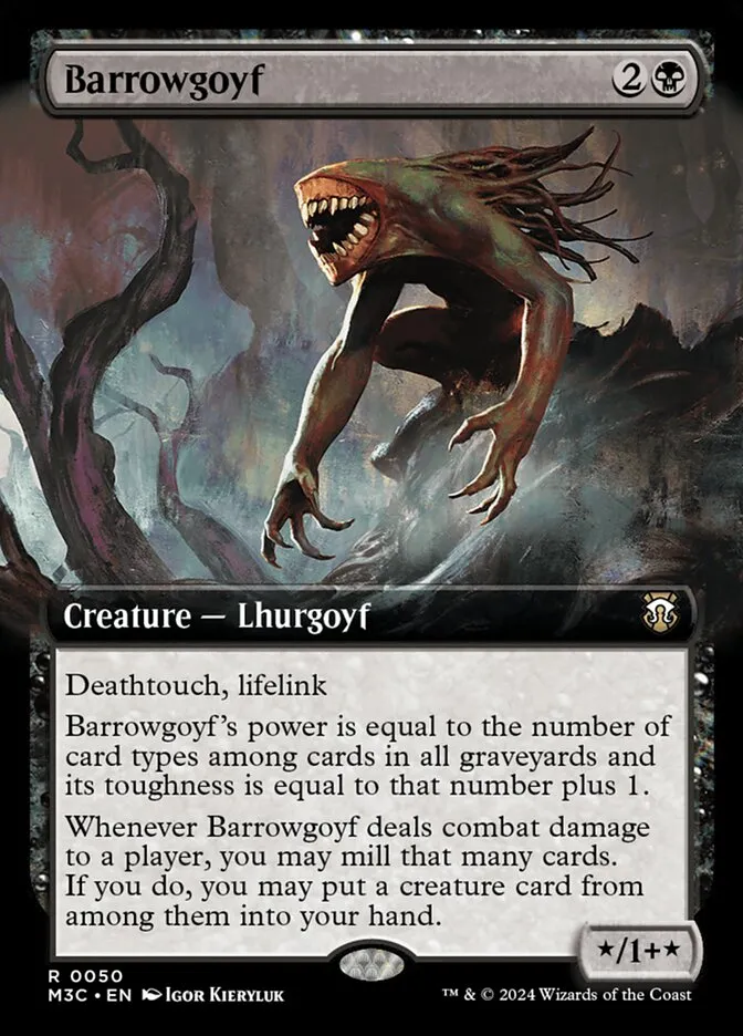 2024 Modern Horizons 3 Commander Barrowgoyf rare #50 rare card image