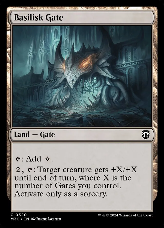 2024 Modern Horizons 3 Commander Basilisk Gate [Foil] common #320 common card image