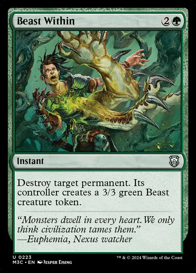 2024 Modern Horizons 3 Commander Beast Within uncommon #223 uncommon card image