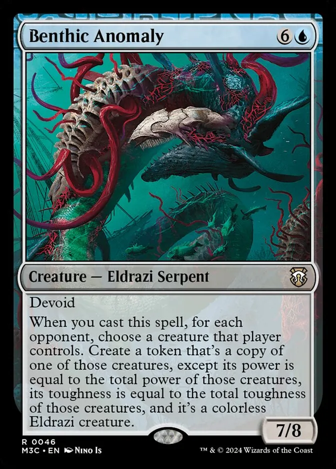 2024 Modern Horizons 3 Commander Benthic Anomaly rare #46 rare card image