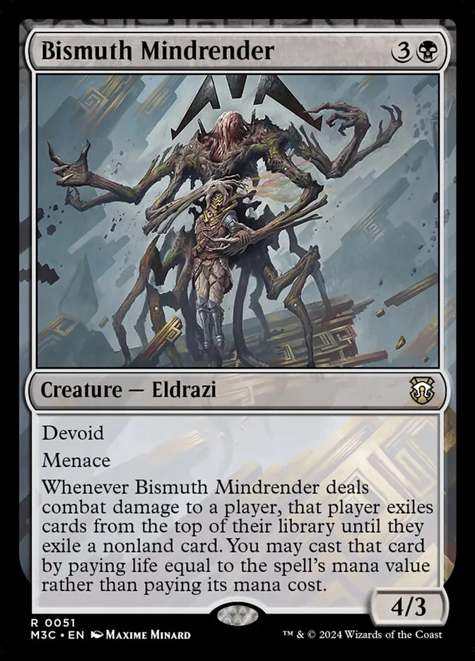2024 Modern Horizons 3 Commander Bismuth Mindrender rare #51 rare card image