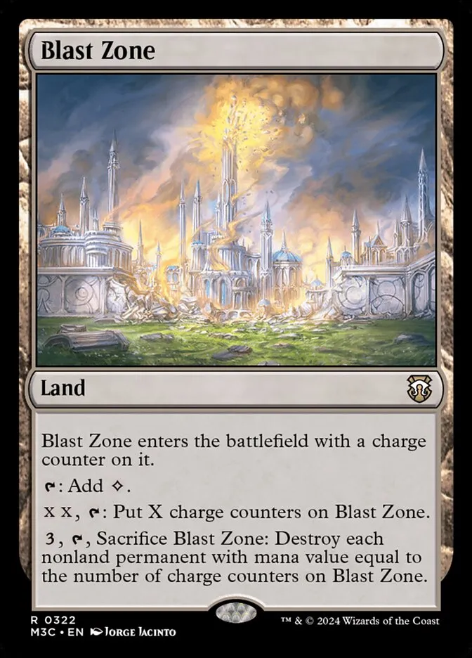 2024 Modern Horizons 3 Commander Blast Zone #322 rare card image
