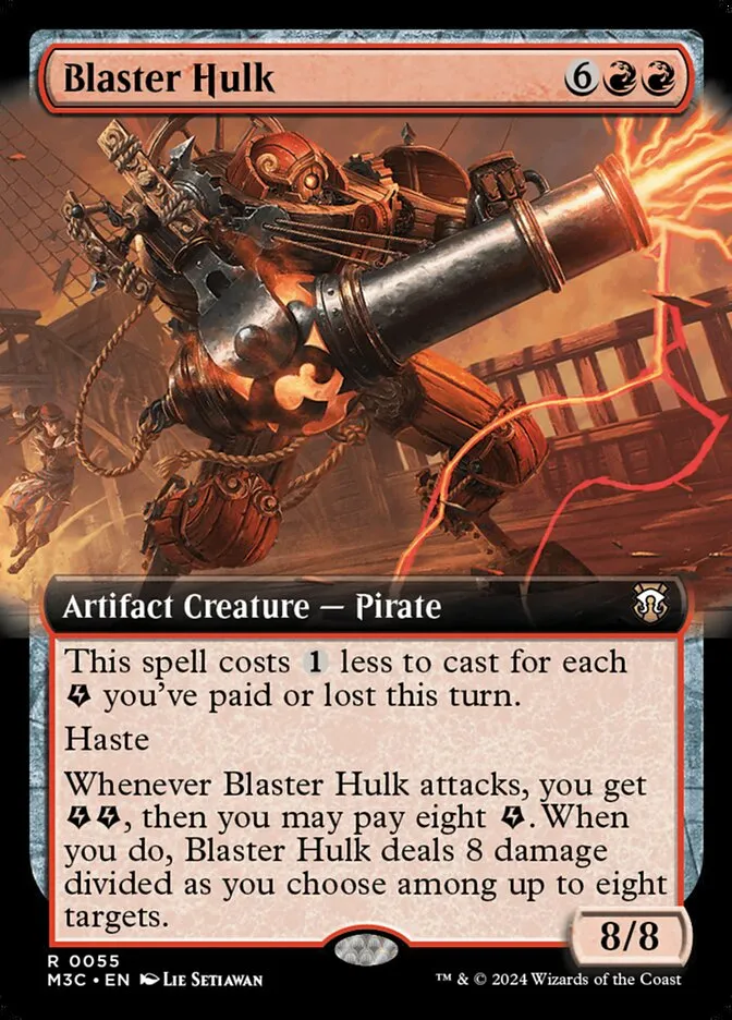 2024 Modern Horizons 3 Commander Blaster Hulk rare #55 rare card image