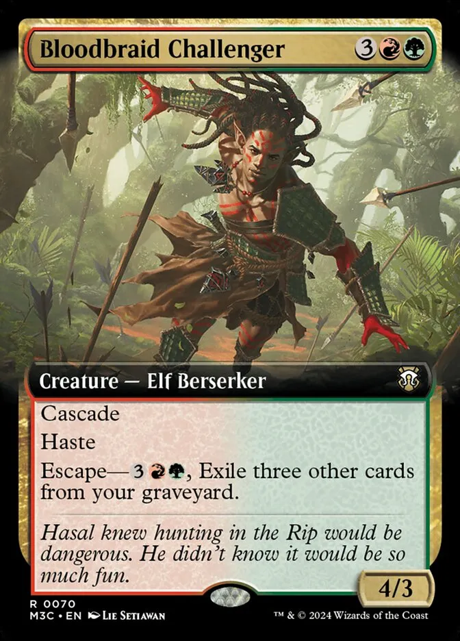 2024 Modern Horizons 3 Commander Bloodbraid Challenger rare #70 rare card image