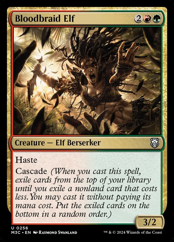 2024 Modern Horizons 3 Commander Bloodbraid Elf uncommon #256 uncommon card image