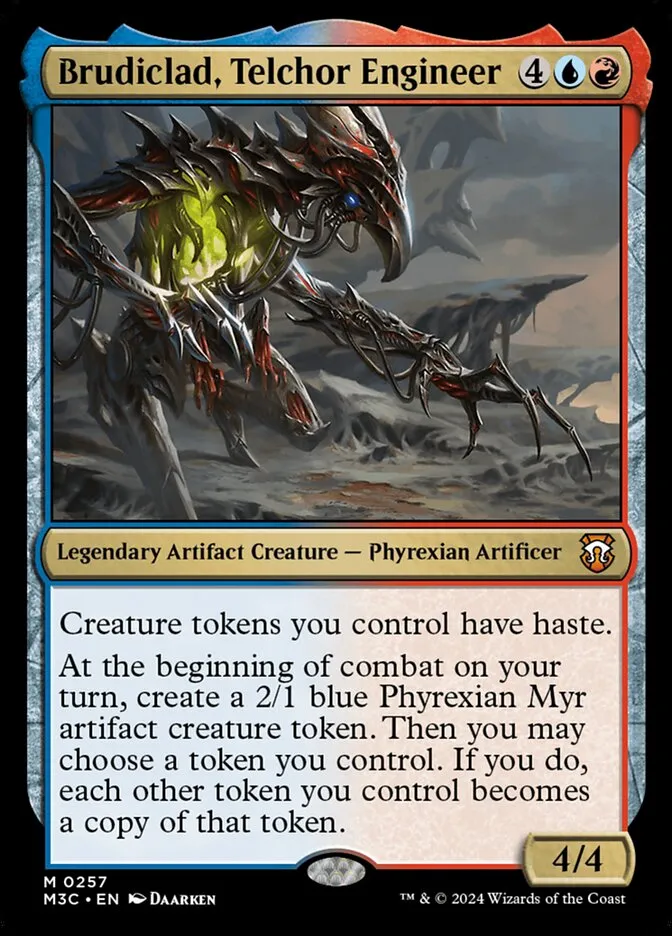 2024 Modern Horizons 3 Commander Brudiclad, Telchor Engineer #257 mythic card image