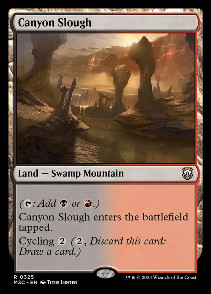 2024 Modern Horizons 3 Commander Canyon Slough #325 rare card image