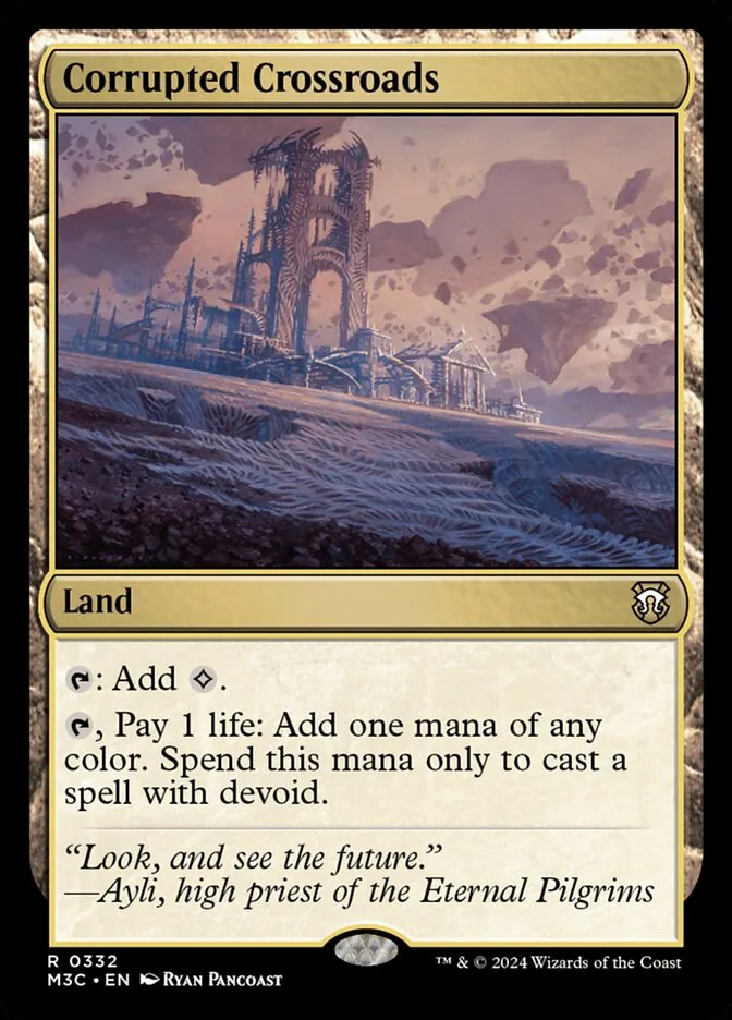2024 Modern Horizons 3 Commander Corrupted Crossroads #332 rare card image