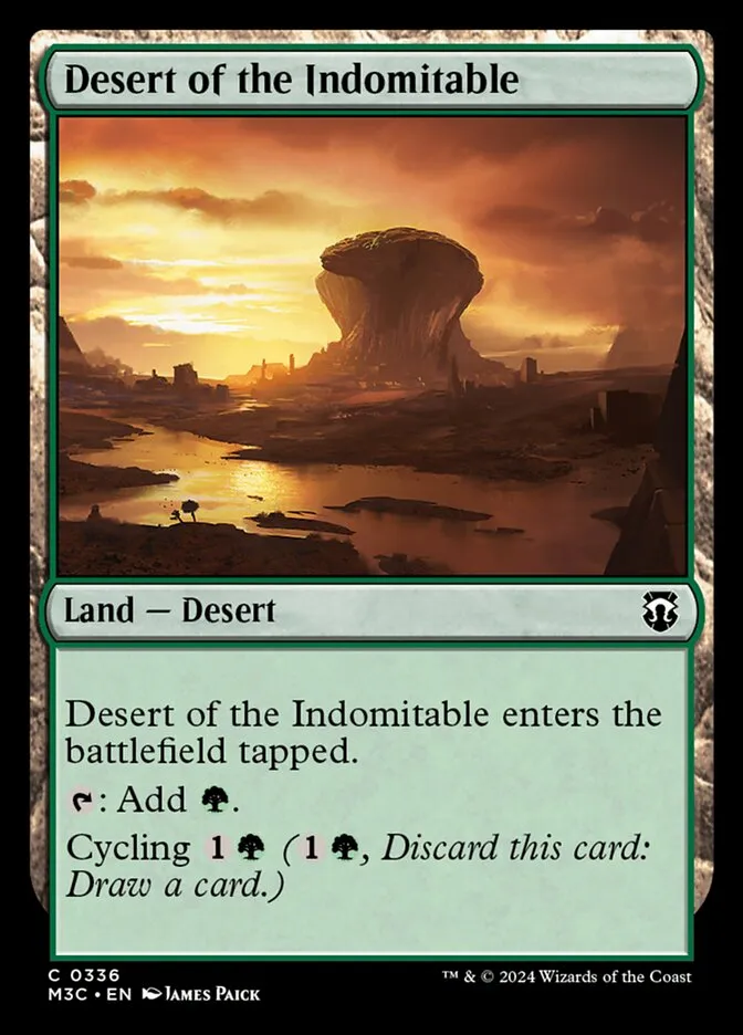 2024 Modern Horizons 3 Commander Desert of the Indomitable #336 common card image