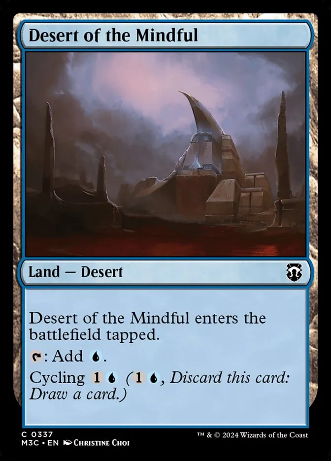 2024 Modern Horizons 3 Commander Desert of the Mindful #337 common card image