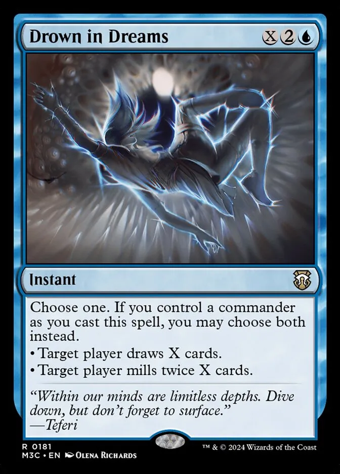 2024 Modern Horizons 3 Commander Drown in Dreams #181 rare card image