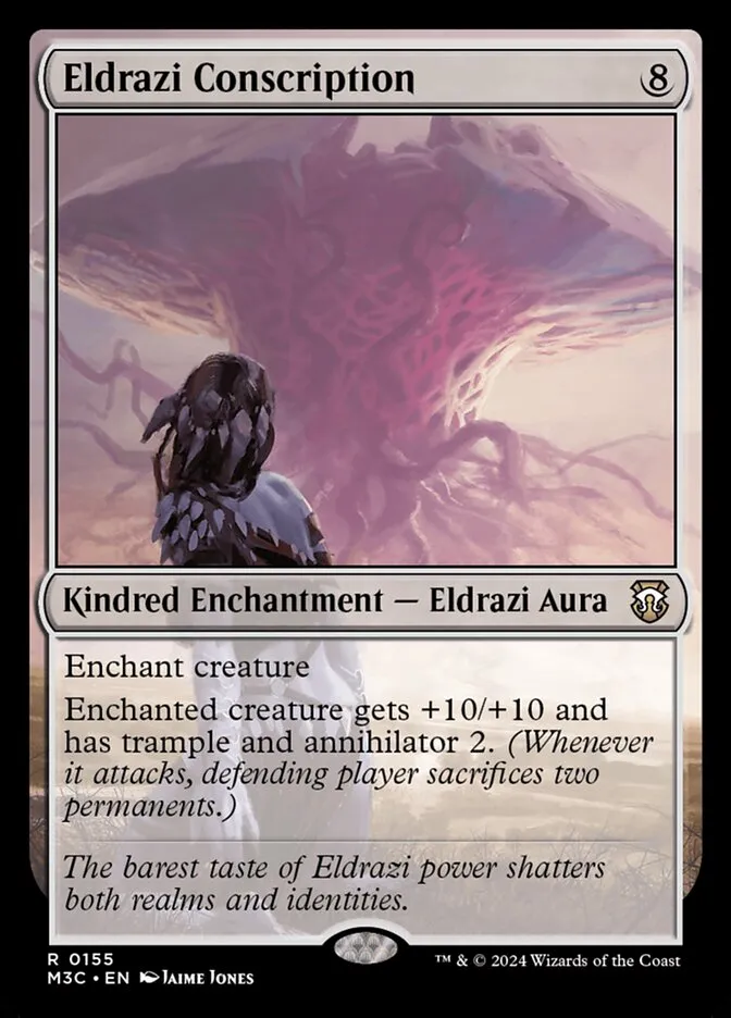 2024 Modern Horizons 3 Commander Eldrazi Conscription #155 rare card image