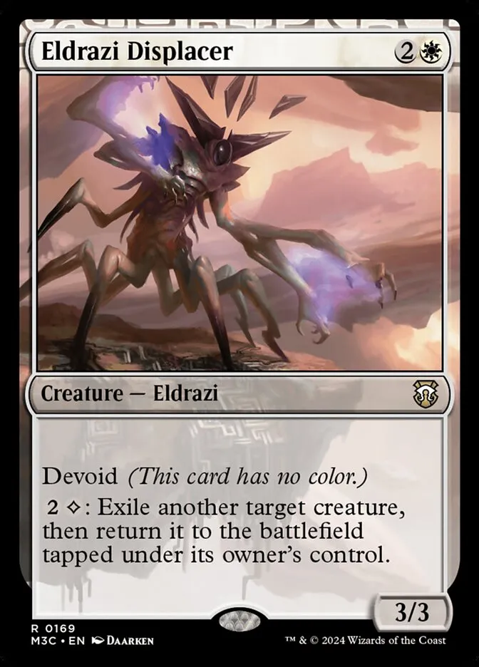 2024 Modern Horizons 3 Commander Eldrazi Displacer #169 rare card image