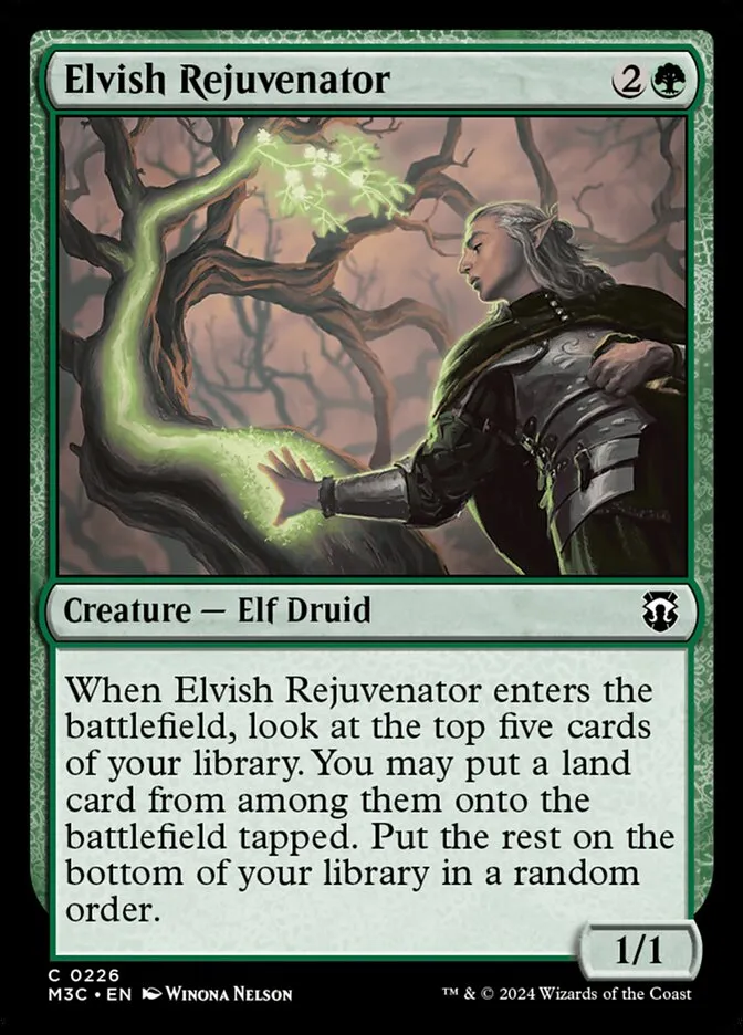 2024 Modern Horizons 3 Commander Elvish Rejuvenator #226 common card image