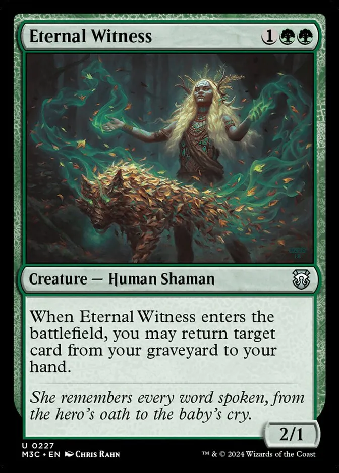 2024 Modern Horizons 3 Commander Eternal Witness #227 uncommon card image