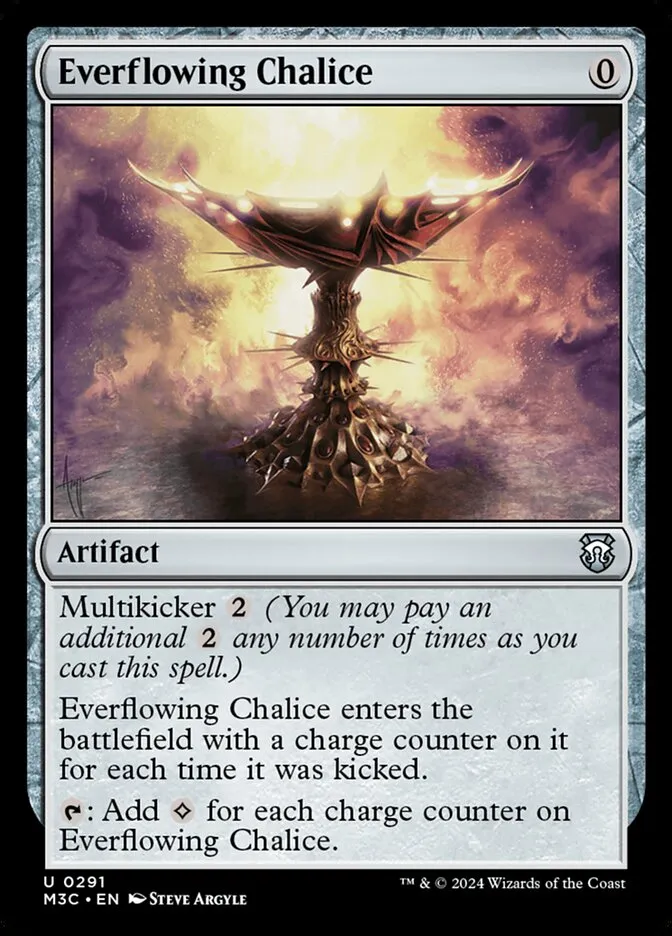 2024 Modern Horizons 3 Commander Everflowing Chalice #291 uncommon card image