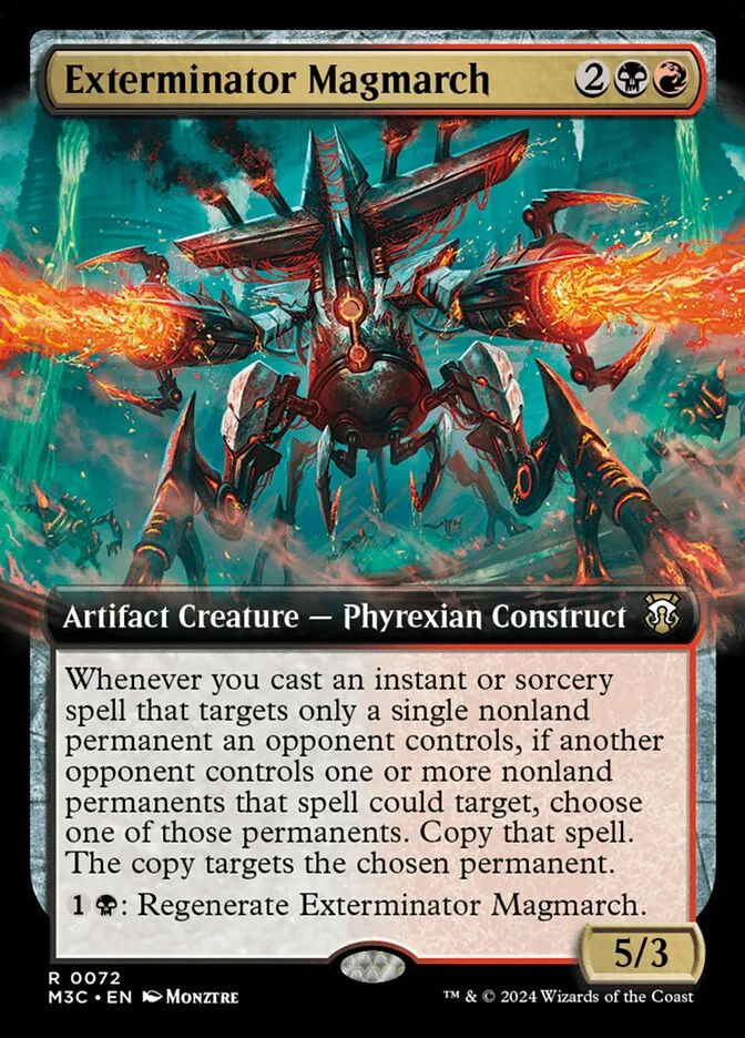 2024 Modern Horizons 3 Commander Exterminator Magmarch rare #72 rare card image