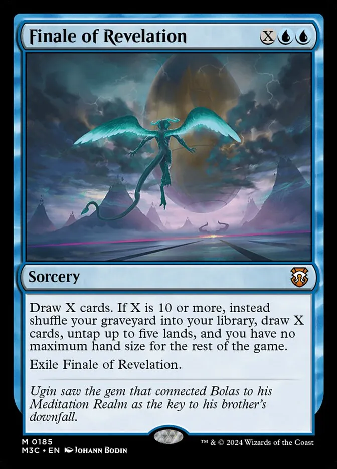 2024 Modern Horizons 3 Commander Finale of Revelation #185 mythic card image