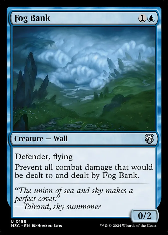 2024 Modern Horizons 3 Commander Fog Bank #186 uncommon card image