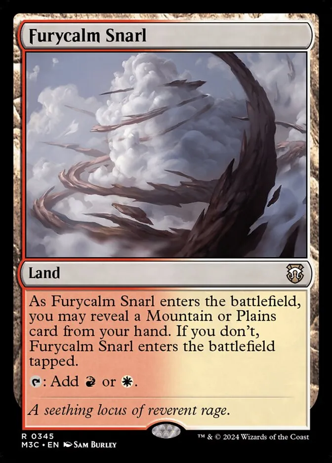 2024 Modern Horizons 3 Commander Furycalm Snarl #345 rare card image