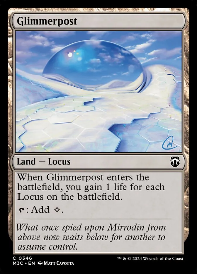 2024 Modern Horizons 3 Commander Glimmerpost #346 common card image