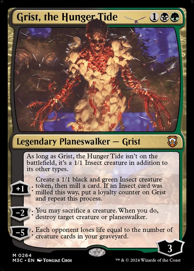 2024 Modern Horizons 3 Commander Grist, the Hunger Tide #264 mythic card image