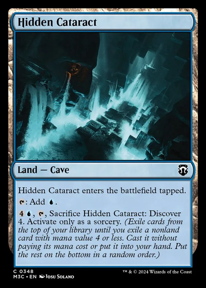 2024 Modern Horizons 3 Commander Hidden Cataract common #348 common card image